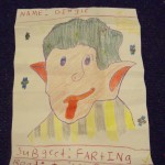 Charli's 'funny face', drawn at New Dowse art gallery Dec 09