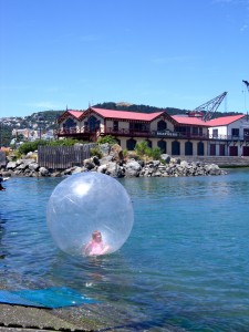 Charli zorbing