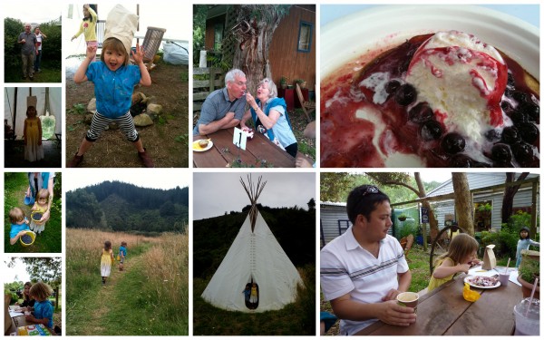 Blueberry farm with Grandma and Granddad