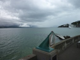 Southerly change over Oriental Bay