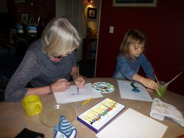 painting with Grandma
