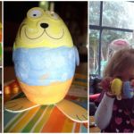 Easter eggs, masks & baskets