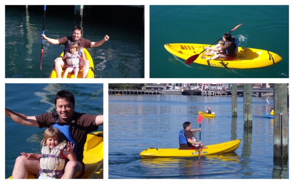 Dan takes the girls kayaking