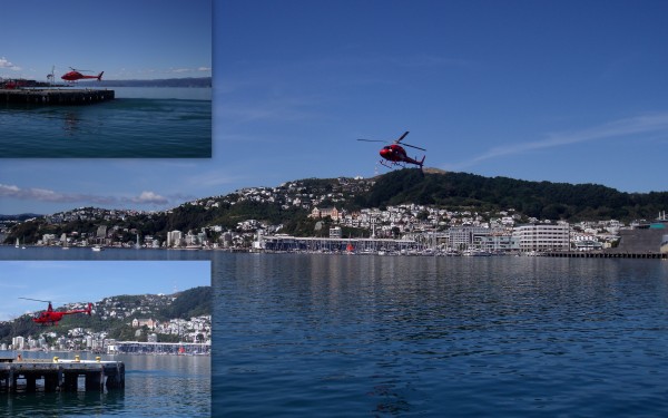 Wellington waterfront helicopters