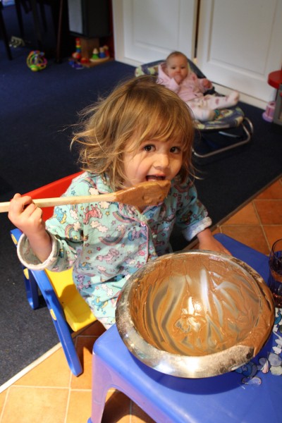 Sophie waiting for cake!