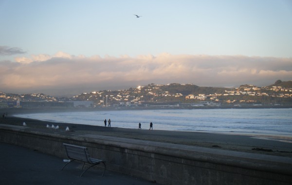 Lyall Bay winter sunset end term 2