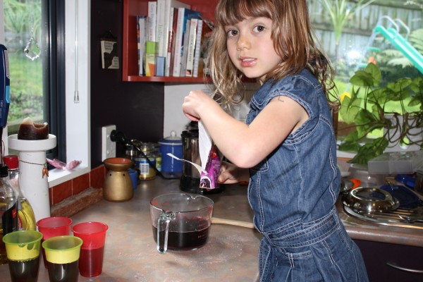 Charlotte making jelly