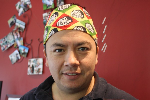 Dan with the Four Square bandanna for CanTeen