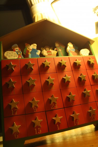 Advent nativity scene