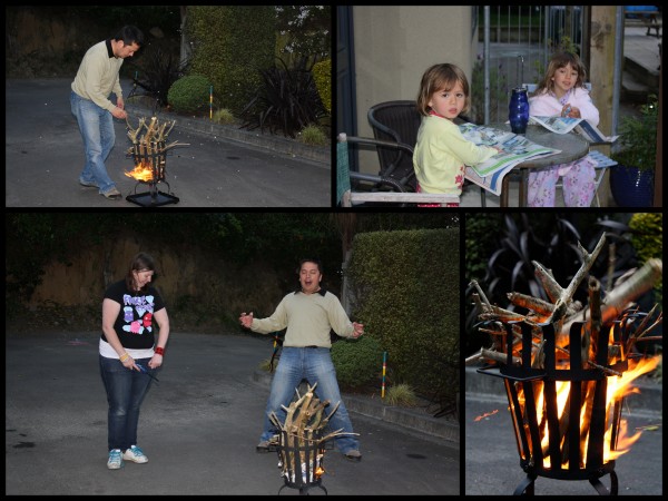We have fire! We have fire!