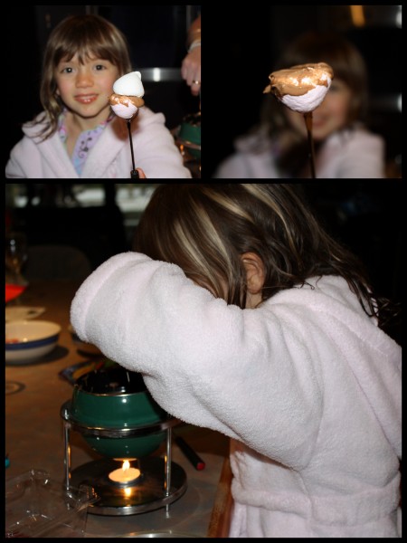 Chocolate fondue Chocolate fondue
