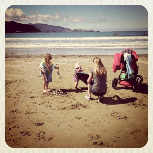 Weekend fun at Lyall Bay