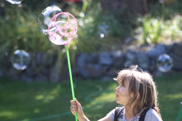 Never too old for the magic of bubbles