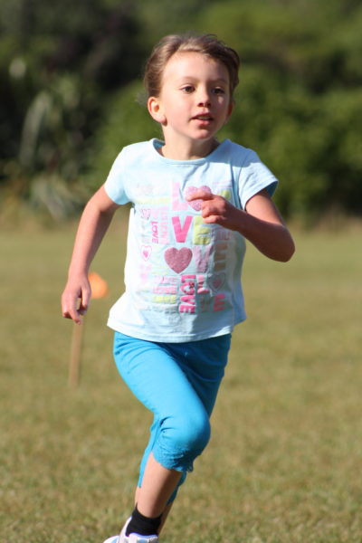 Charlotte running in cross country Year 4