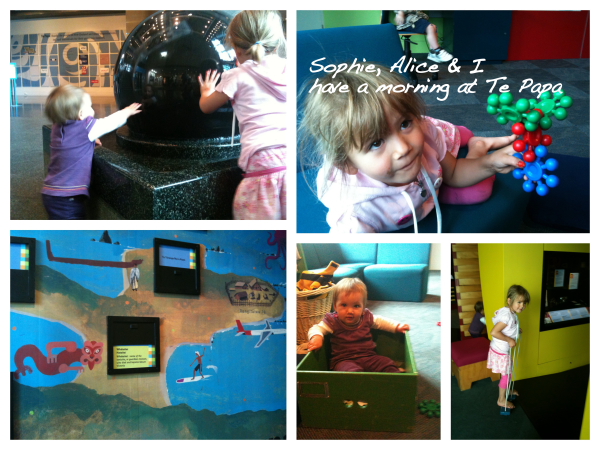 Sophie and Alice at Te Papa