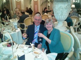 Mum & Dad at The Ritz celebrating 40 years of marriage