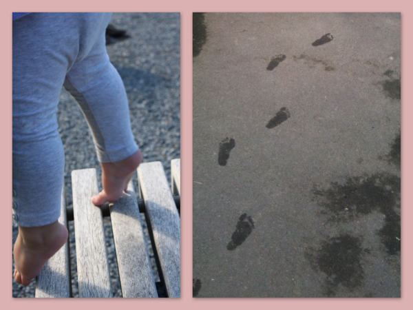 Who needs shoes? 15 months and Alice is happy barefoot