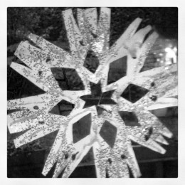 Snowflakes on windows