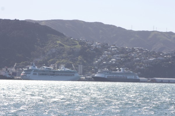 Two cruise liners act as floating hotels for RWC fans