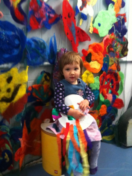 Alice at Capital E before seeing 'Songs of the Sea'
