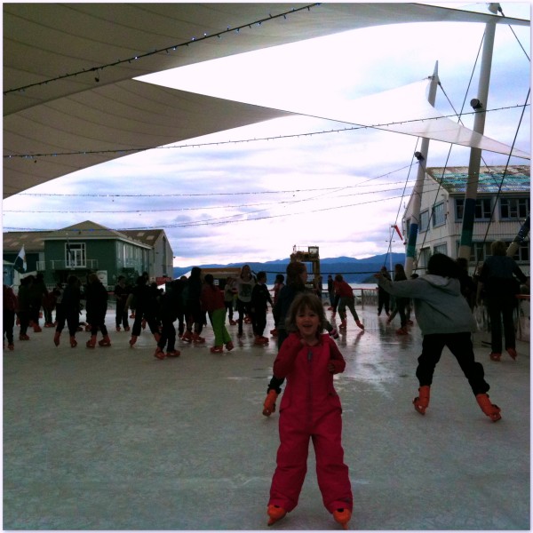 Temporary ice rink at Queen's Wharf Wellington