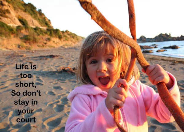 Charlotte's 'Life' poem with a photo of Sophie
