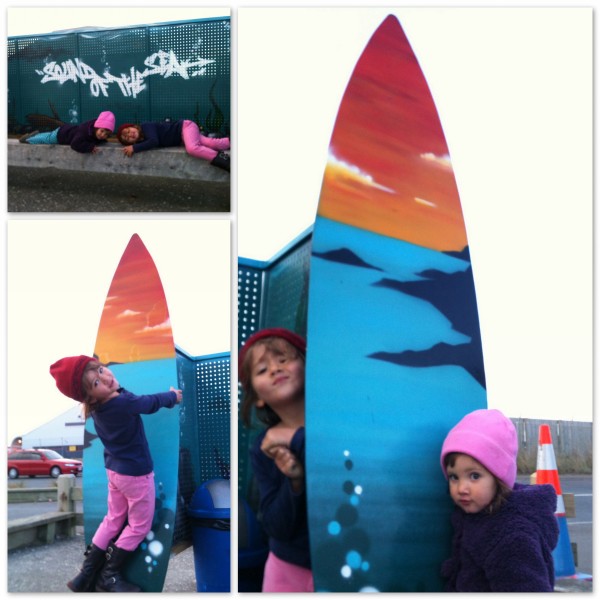 Catching some fresh air at Lyall Bay