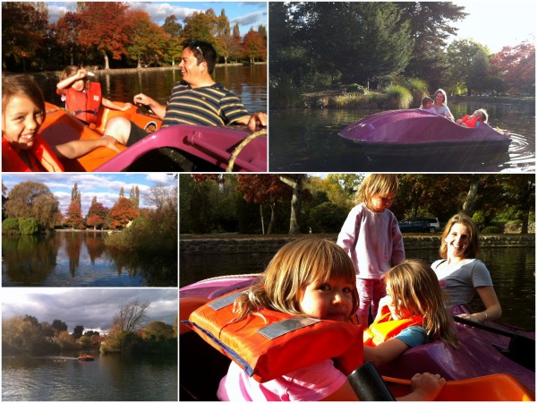 Pedalo fun on the lake at Queen Elizabeth Park in Masterton