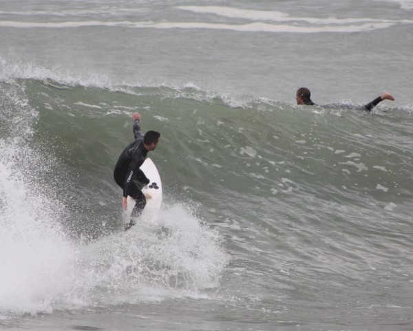 Carving it up nicely at Lyall Bay