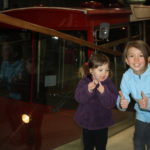 Alice takes a ride on the Wellington Cable Car