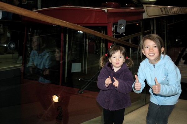Alice and Charlotte at the Wellington cable car