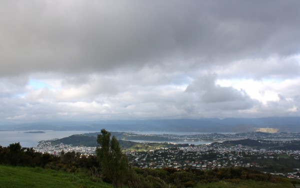 Wellington from Brooklyn wind turbine