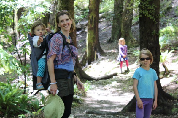 Myself and the girls at home in 'Middle Earth', New Zealand
