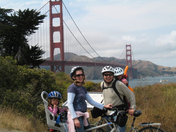 2007 cycling over Golden Gate Bridge, San Francisco