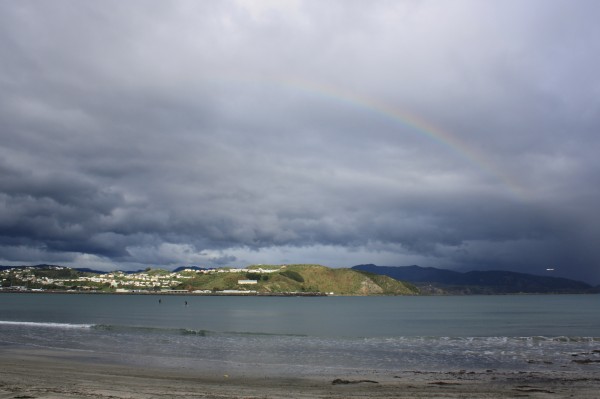 Watching the weather change at Lyall Bay
