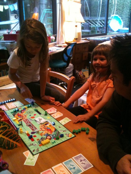 Sunday board game with Daddy