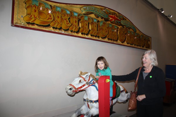 Grandma and Alice at Milestones Museum