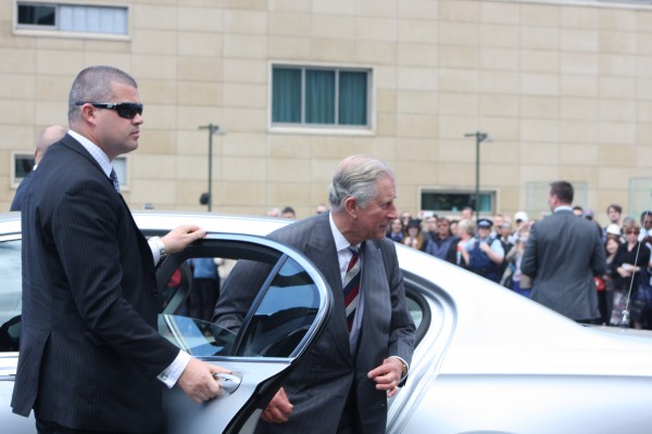 Prince Charles on Wellington Waterfront