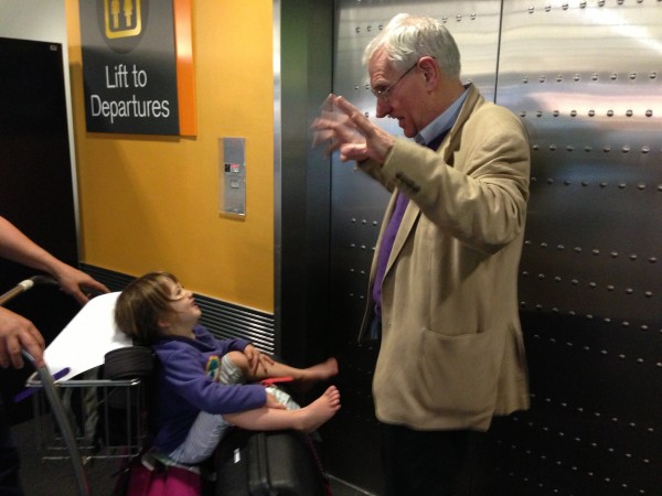 Real tickles from Grandad!