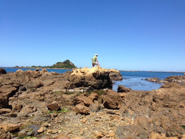 Granddad on the shores of Island Bay