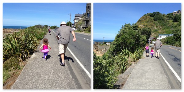 Jogging to Island Bay