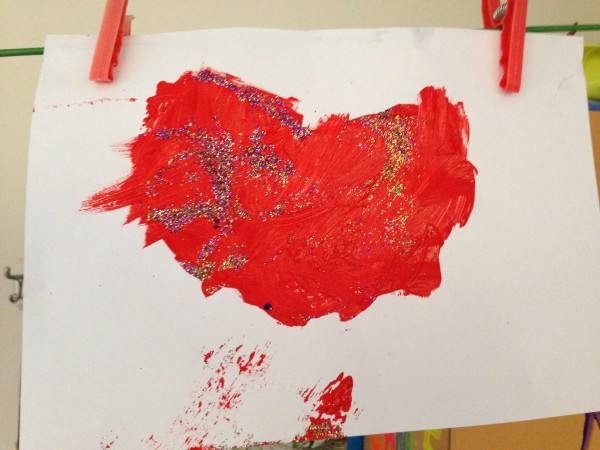 Heart painting by my two year old