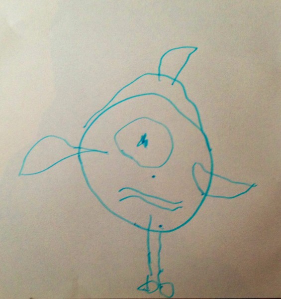 Alice's first drawing of 'Mummy'!