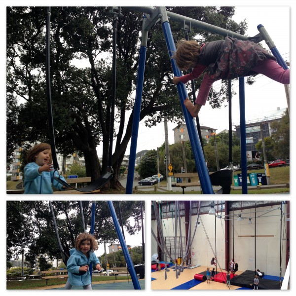 After and at Circus school in Wellington