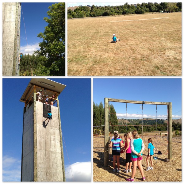 Climbing, abseiling and earth boarding