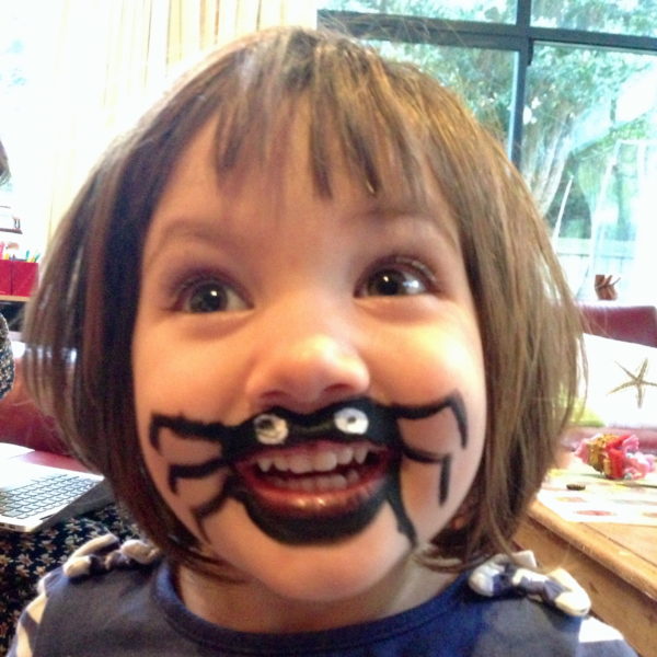 Spider face-paint