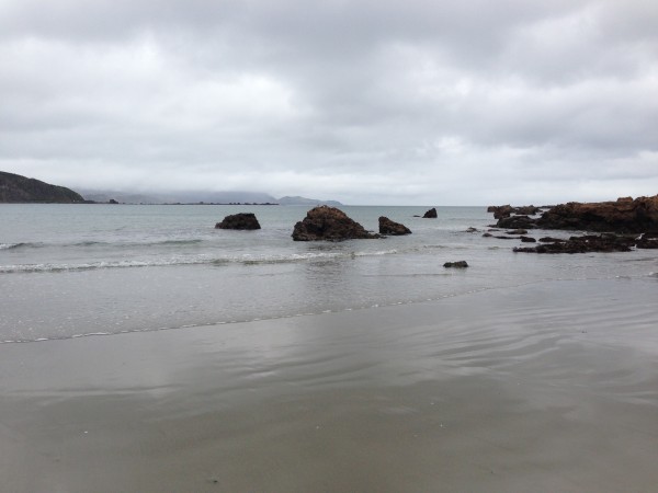 Lyall Bay on a Saturday morning, with autumn hanging in the air
