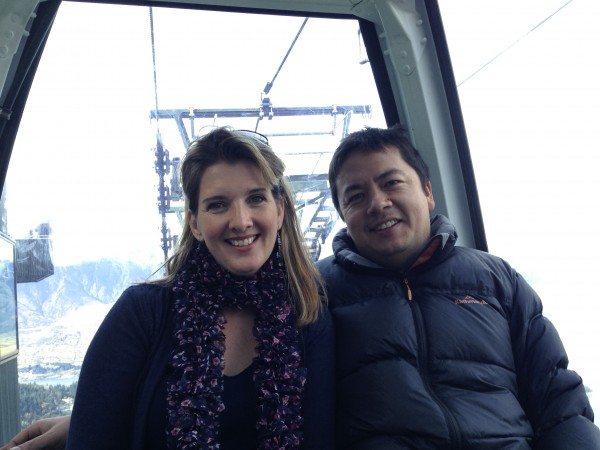 On the Queenstown Gondala, taken by our eldest daughter