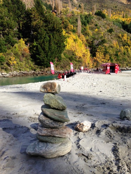 Stone towers at the Shotover