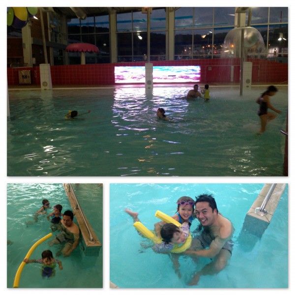 Saturday evening swim with the family